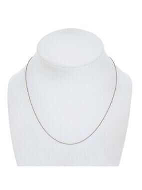 Vintage Italian Gold-Tone Sterling Silver 925 Cable Chain Necklace 16"